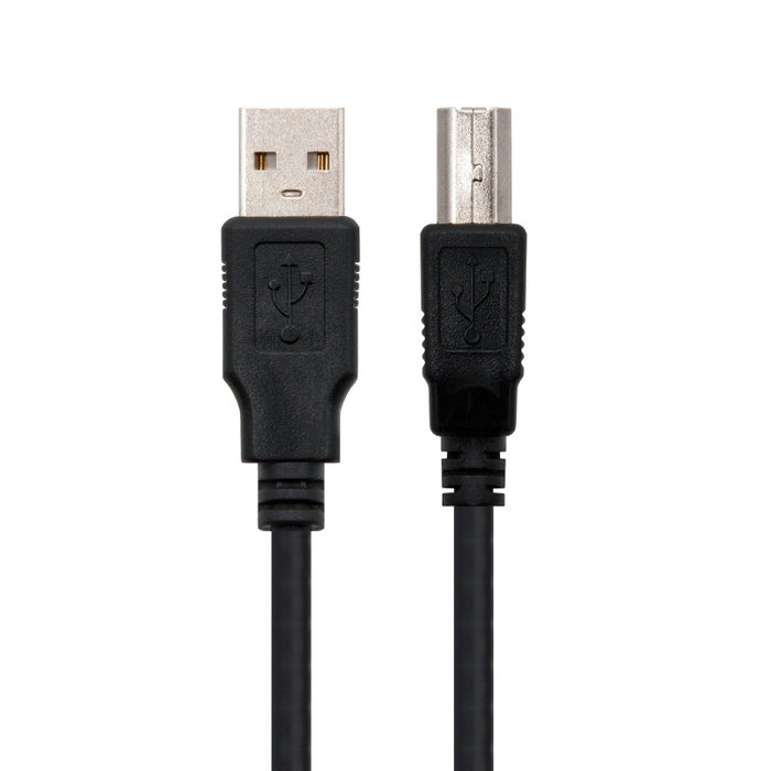 Nanocable Cable USB 2.0 Impresora A-B Macho 1.8m Negro Nanocable Cable USB 2.0 Impresora A-B Macho 1.8m Negro